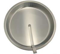 HomeVortex Molde redondo flexible para tartas de 25 cm, para molde de TPU para calentar uniformemente, herramienta de horneado para postre, esponja, sándwich, pasteles, color plateado