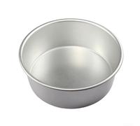 HomeVortex Molde redondo para tartas de 7 pulgadas, aleación de aluminio no anodizado con parte inferior sólida para una distribución uniforme del calor, ideal para tartas de queso de cumpleaños, boda