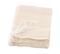 HomeVortex Paquete de 10 bolsas de muselina de algodón con cordón, filtro colador reutilizable para cocinar té, especias, hierbas, separación de alimentos, 3.94 x 5.91 pulgadas