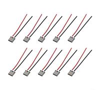 HomeVortex Paquete de 10 cables conectores USB-C hembra, cable de soldadura tipo C de 2 pines con aislamiento de PVC para carga de teléfonos móviles, laptop, TV y dispositivos de seguridad, 3 A, 100 V