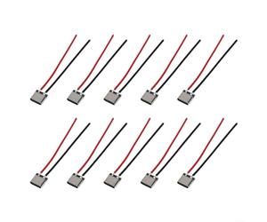HomeVortex Paquete de 10 cables conectores USB-C hembra, cable de soldadura tipo C de 2 pines con aislamiento de PVC para carga de teléfonos móviles, laptop, TV y dispositivos de seguridad, 3 A, 100 V