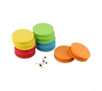 HomeVortex Paquete de 10 pines de bobina de espuma EVA para línea de pesca, carretes compactos de 65 x 17 mm para almacenamiento sin enredos, organizador de equipo ligero con caja de ABS, mezclado