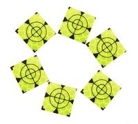 HomeVortex Paquete de 100 pegatinas reflectoras de estación total, objetivos de fósforo acrílico para topografía, hojas reflectantes verdes de 20-60 mm para construcción de túneles de puente (40 x 40