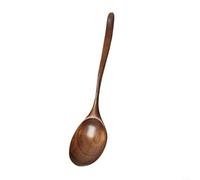 HomeVortex Paquete de 3 cucharas de madera de mango largo, cucharón de madera dura natural, para cocinar y servir, cuchara de sopa ancha y profunda, para ollas grandes y guisos, cocina resistente al