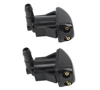 HomeVortex Par de boquillas de limpiaparabrisas para Toyota Land Cruiser serie 80 HZJ, chorros de plástico fáciles de instalar, compatibles con OEM 85381-30020-C1, color negro