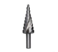 HomeVortex Para broca escalonada HSS de 4 a 20 mm con flauta en espiral para metal, madera, plástico, herramienta de perforación de pagoda, cono de vástago triangular, 9 tamaños de 4 mm a 20 mm