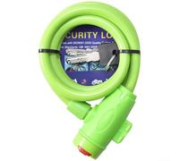 HomeVortex Para candado de bicicleta con llave, cadena de cable de acero grueso de 12 mm para scooter eléctrico de carretera de montaña, alambre de seguridad antirrobo flexible de 1,2 m para poste de