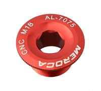 HomeVortex Para CNC Aleación de aluminio Manivela Brazo de fijación Tapa de perno para M4000 M590 Para XT IXF Juego de bielas hueco M19 M20 Tornillos roscados Negro (rojo)