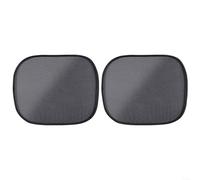 HomeVortex Parasol lateral para automóvil, cortinas electrostáticas de malla de 4 capas, para bloqueo UV y antirreflejos, cubierta de protección solar plegable para automóvil, para SUV, minivan, sedán
