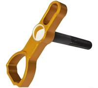 HomeVortex Perno plegable de la manija del escudo de la bicicleta, para Poday, parte ligera del grifo de la aleación de aluminio, agarre ergonómico, para el plegado rápido, rojo (dorado)