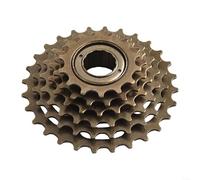 HomeVortex Piñón de acero de 6 velocidades para bicicleta de montaña, piñón de casete de acero 14-28T, configuración de cambio suave con durabilidad antioxidante, color marrón