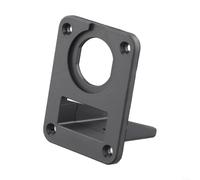 HomeVortex Placa de montaje empotrado de enchufe de conector de 50 A, terminal de cobre plateado de 600 V para caravana para caravana, remolque, autobús marino, cable IP20 12-6 AWG, panel negro y gris