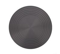 HomeVortex Placa difusora de calor de aluminio, 28 x 28 cm, protector de utensilios de cocina, disco de calefacción uniforme antideslizante para inducción eléctrica de gas, gris