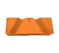 HomeVortex Plantilla de afilado de brocas para amoladora de banco, herramienta manual para restaurar ángulos de 118° y 135°, guía de plástico resistente al desgaste para metalurgia y bricolaje (3