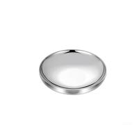 HomeVortex Plato llano de acero inoxidable 304, con aislamiento de doble pared, resistente al calor, para ensalada de pasta y carne, apilable, fácil de limpiar (18 cm)