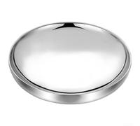 HomeVortex Plato llano de acero inoxidable 304, doble pared aislada, resistente al calor, para ensalada de pasta, filete, apilable, fácil de limpiar (22 cm)