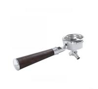 HomeVortex Portafiltro espresso de 58 mm para Breville serie 9 con cesta de filtro, mango de café de acero inoxidable 304, diseño de agarre de madera para extracción profesional (B)
