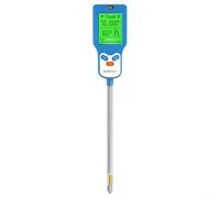 HomeVortex Probador de suelo 6 en 1 con medición de humedad, pH, temperatura y luz solar, sonda sensible y diseño giratorio de 90° para un cuidado preciso de las plantas de jardín