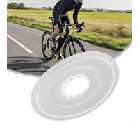HomeVortex Protector de radios de rueda de bicicleta, cubierta de plástico ABS, ligera, resistente al desgaste, evita daños en la cadena para bicicletas plegables de carretera de montaña, transparente