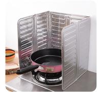 HomeVortex Protector de salpicaduras para estufa, protector de salpicaduras de cocina, portátil, plegable, lateral, protector de salpicaduras de aceite, protector de salpicaduras para cocinar y freír