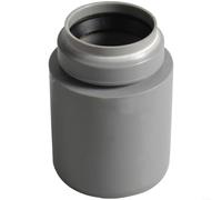 HomeVortex Reductor de tubería de plástico de 50 mm a 32 mm, adaptador de fontanería de conexión rápida con junta tórica, tuerca a presión sin pegamento para un ajuste seguro de drenaje de agua, gris