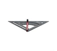 HomeVortex Regla triangular de aleación sólida de 7 pulgadas, acabado inoxidable (7 pulgadas británica)