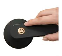 HomeVortex Removedor de pelusa eléctrico, para ropa, afeitadora de tela recargable, con sistema de 3 cuchillas y 1200 mAh, recortadora de pellets portátil, para suéteres (negro)