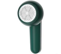 HomeVortex Removedor de pelusa eléctrico, para ropa, afeitadora de tela recargable, con sistema de 3 cuchillas y 1200 mAh, recortadora de pellets portátil, para suéteres (verde)