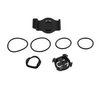 HomeVortex Soporte de reloj de bicicleta para Garmin para FENIX 3/5X/5X Plus/6X/7X/8, MK1/MK2, D2, para ENDURO, soporte de manillar con bandas de goma, material ABS, negro, 20 mm/22 mm/26 mm (26 mm)