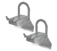 HomeVortex Soporte de tubo de piscina de acero inoxidable para equipo de piscina Intex, soporte de manguera a prueba de óxido, soporte de abrazadera de tubo de agua de 26-38 mm de diámetro (2 piezas)