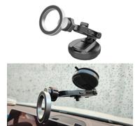 HomeVortex Soporte móvil para salpicadero de coche, soporte magnético de rotación de 360°, con base estable, compatible, con Samsung para Xiaomi y otros phs, aleación ABS negra