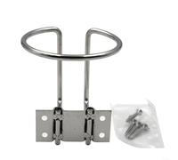 HomeVortex Soporte para vasos de coche de acero inoxidable 304, soporte de botella de bebida antioxidante pulido espejo, soporte grueso para bebidas automáticas, hasta 4,5 cm de diámetro