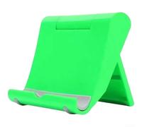 HomeVortex Soporte plegable para teléfono, ajustable, soporte de escritorio, visión de 0 a 270°, almohadillas antideslizantes para tabletas, teléfonos, color negro (verde)