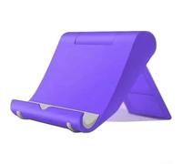 HomeVortex Soporte plegable para teléfono, ajustable, soporte de escritorio, visión de 0 a 270°, almohadillas antideslizantes para tabletas, teléfonos, color negro (morado)
