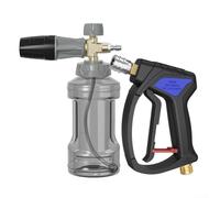 HomeVortex Spray de lavado a presión de 4000 PSI con olla de espuma de cobre puro de 1000 ml, mango de lanza de agua de alta presión y juego de boquillas para limpieza de entrada de coche y patio