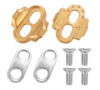 HomeVortex Tacos de pedal de latón para mazo de caramelo Eggbeater, placas de bloqueo de ajuste de 2,2 mm con juntas y tornillos, juego de piezas de repuesto para bicicleta de carretera de montaña