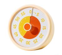 HomeVortex Temporizador visual para niños, temporizador de cuenta regresiva de 60 minutos con discos coloridos, temporizador mecánico silencioso de cocina para aula, estudio, enfoque gestión del