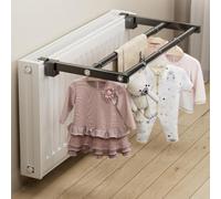 HomeVortex Tendedero retráctil de acero inoxidable con radiador extensible de 40-70 cm o 50-90 cm de longitud, diseño plegable que ahorra espacio para toallas, lavandería, zapatos y bufandas (50 cm-90