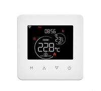 HomeVortex Termostato WiFi programable para sistema de calefacción de caldera LED Tuya, monitoreo remoto, control de voz, temporizador semanal, pantalla visual de eficiencia energética (calefacción de