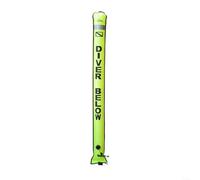 HomeVortex Tubo de señal de salchicha de seguridad, para buceo, para boya marcador de superficie con válvula infladora de extremo cerrado, diseño de doble cara, accesorio de anillo en D de acero
