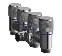 HomeVortex Válvula de 4 salidas de montaje en ángulo con mecanismos de apagado independientes para redes de plomería de acero inoxidable que requieren control de flujo segmentado (gris)
