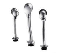 HomeVortex Válvula de descarga manual de cobre plateado para urinario, accesorios de inodoro de cobre de alta calidad, accesorio de baño de fácil instalación para un rendimiento de descarga fiable