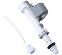 HomeVortex Válvula de entrada de tanque de inodoro de ajuste en espiral, válvula de descarga de alta presión para un control fiable del flujo de agua, plástico blanco, se adapta a estándar integrado