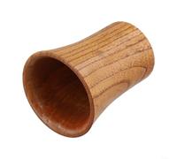 HomeVortex Vasos de madera, material de azufaifo hecho a mano, acabado suave seguro para alimentos, para almuerzo, cena, fiesta, regalo, patrón distintivo, marrón 2, 2.5 x 3.2 pulgadas (marrón 2)