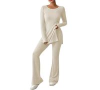 Homewear - Conjunto de traje de punto para mujer