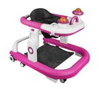 Homewell Andador con música, andador con juguetes, silla de paseo para bebés, zona de juguete extraíble, ajustes de altura, niños a partir de 6 meses, centro de juegos Mesa de comedor (morado)