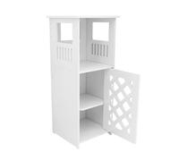 homewell Armarios de baño, unidades de almacenamiento de baño con estante de almacenamiento abierto, armario de baño, armario de baño independiente estrecho (60 x 30 x 60 cm)