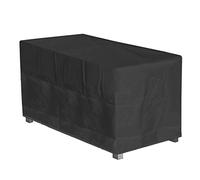 Homewell - Funda de protección para muebles de jardín rectangular, 160 × 100 × 65 cm, color negro, tejido Oxford, impermeable, antiUV, antipolvo, antiescarcha, plegable, fácil de guardar