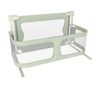 Homewell Safety 1st Portable Bed Rail, Barrera de cama infantil plegable, Barrera de seguridad infantil, tejido de malla, fácil de instalar, autobloqueo, fácil de transportar (verde menta)