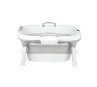 Homewell XXL - Bañera plegable para bebé, bañera para recién nacido, con caja de almacenamiento, ideal para regalo de nacimiento de niña o niño, apto para 0-3 años